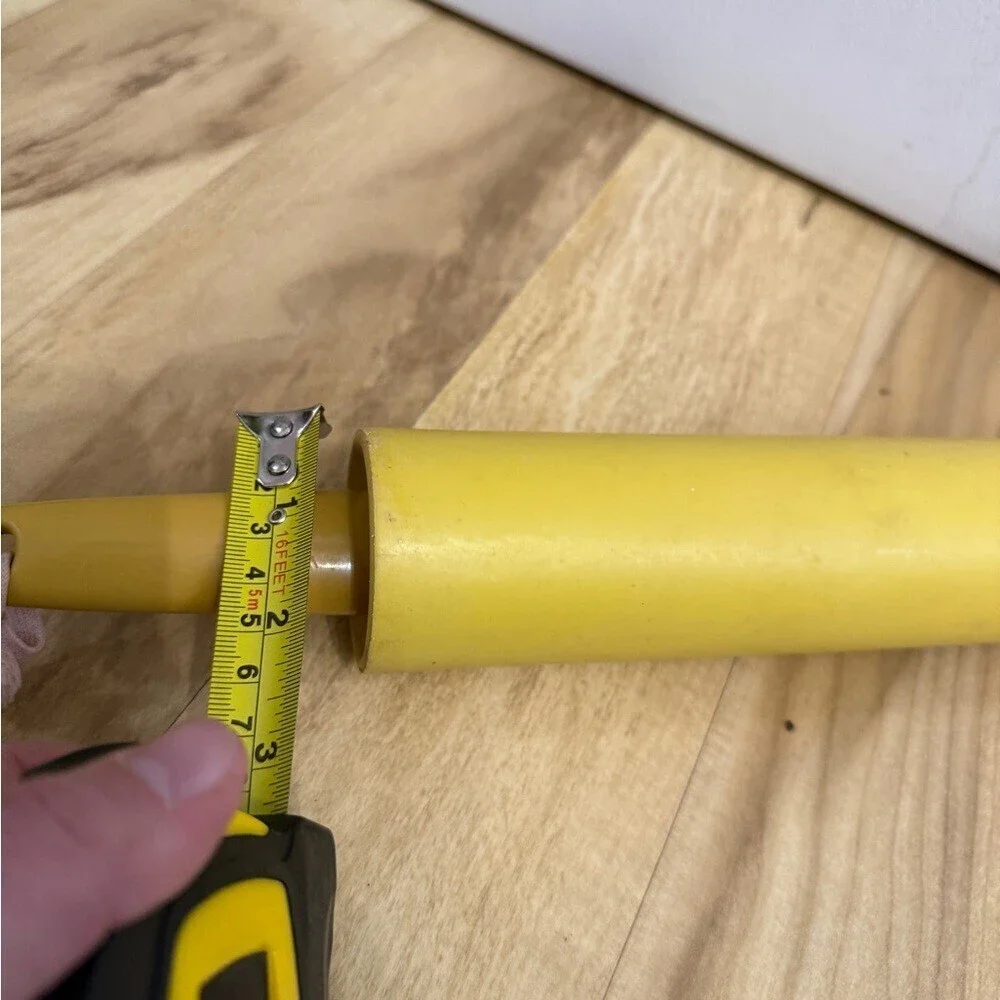 Vibrant Yellow Rolling Pin with Handles